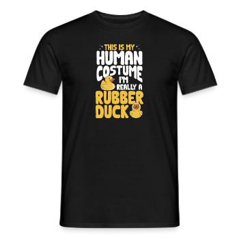 Rubber Duck Rubber Duck - Men's T-Shirt - black - Front - AI Model Male 178 light (178cm)
