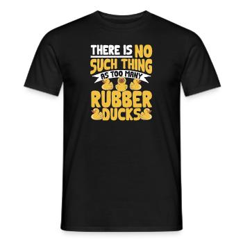 Canard en caoutchouc Canard en caoutchouc - T-shirt homme - noir - Devant - AI Model Male 178 light (178cm)