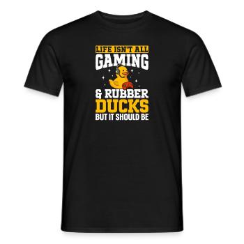 Rubber Duck Rubber Duck - Men's T-Shirt - black - Front - AI Model Male 178 light (178cm)