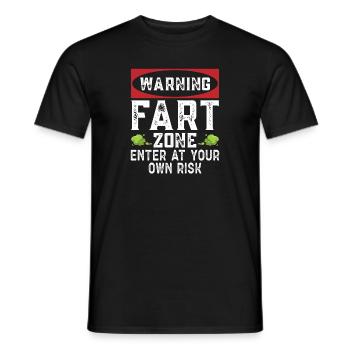 fart farting farting farting - Men's T-Shirt - black - Front - AI Model Male 178 light (178cm)