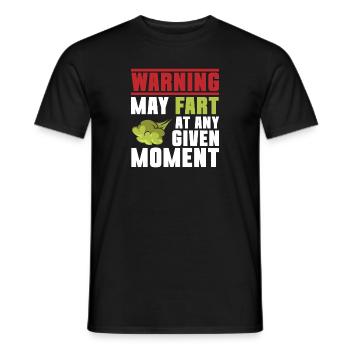 fart farting farting farting - Men's T-Shirt - black - Front - AI Model Male 178 light (178cm)