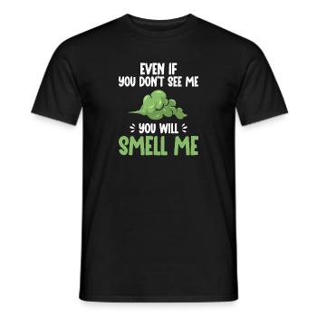fart farting farting farting - Men's T-Shirt - black - Front - AI Model Male 178 light (178cm)