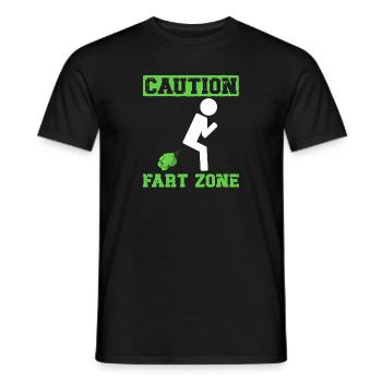 fart farting farting farting - Men's T-Shirt - black - Front - AI Model Male 178 light (178cm)