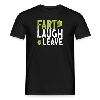 fart farting farting farting - Men's T-Shirt - black - Front - AI Model Male 178 light (178cm)