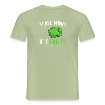 Furz Furzen Pupsen - Männer T-Shirt - Sage - Vorne - AI Model Male 178 light (178cm)