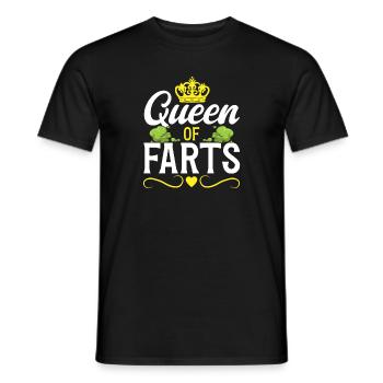 fart farting farting farting - Men's T-Shirt - black - Front - AI Model Male 178 light (178cm)