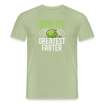 Furz Furzen Pupsen - Männer T-Shirt - Sage - Vorne - AI Model Male 178 light (178cm)