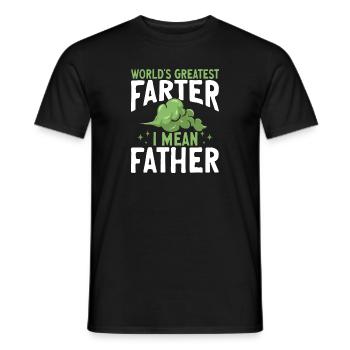 fart farting farting farting - Men's T-Shirt - black - Front - AI Model Male 178 light (178cm)
