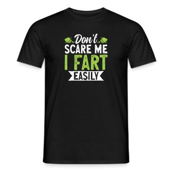 fart farting farting farting - Men's T-Shirt - black - Front - AI Model Male 178 light (178cm)
