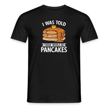 Pancake Breakfast Pancakes - Men's T-Shirt - black - Front - AI Model Male 178 light (178cm)