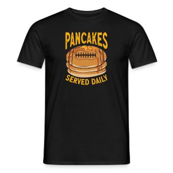 Pancake Breakfast Pancakes - Men's T-Shirt - black - Front - AI Model Male 178 light (178cm)