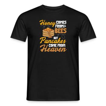 Pancake Breakfast Pancakes - Men's T-Shirt - black - Front - AI Model Male 178 light (178cm)