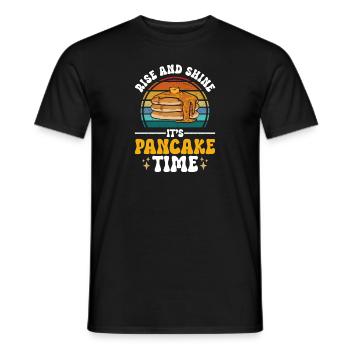 Crêpes Petit-déjeuner Crêpes - T-shirt homme - noir - Devant - AI Model Male 178 light (178cm)