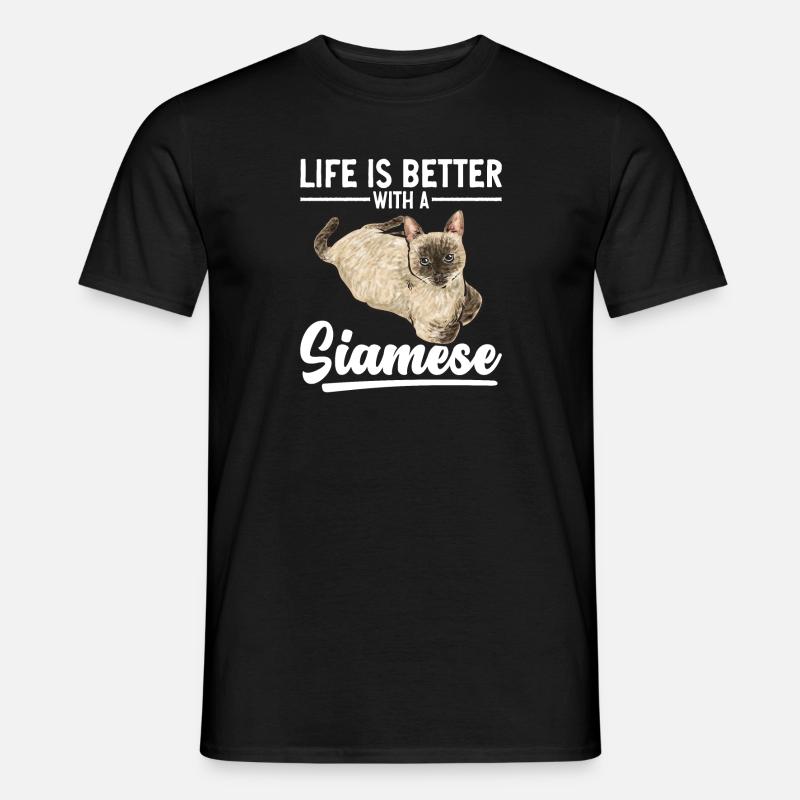 Siamese Cat Siamese Cat - Men’s T-shirt - black