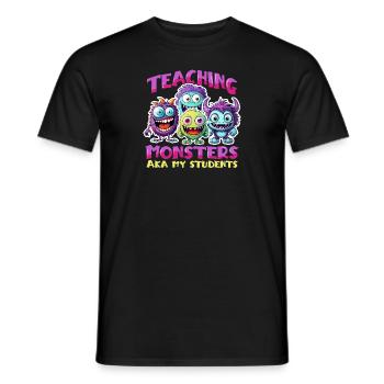 Halloween-Kostümlehrer lustig feiern - Männer T-Shirt - Schwarz - Vorne - AI Model Male 178 light (178cm)