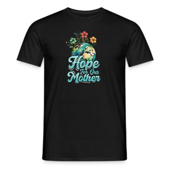 Jour de la Terre, espoir, environnement, célébration du Jour de la Terre - T-shirt homme - noir - Devant - AI Model Male 178 light (178cm)