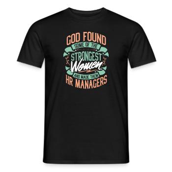 Starke Frau HR Manager Beruf Geschenkidee - Männer T-Shirt - Schwarz - Vorne - AI Model Male 178 light (178cm)