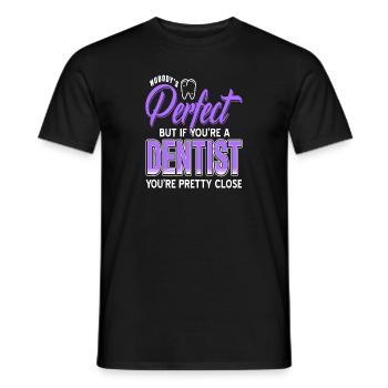 Personne n’est parfait mais si vous êtes un dentiste drôle - T-shirt homme - noir - Devant - AI Model Male 178 light (178cm)