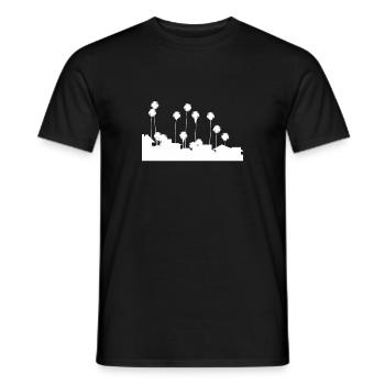 Palmen - Männer T-Shirt - Schwarz - Vorne - AI Model Male 178 light (178cm)