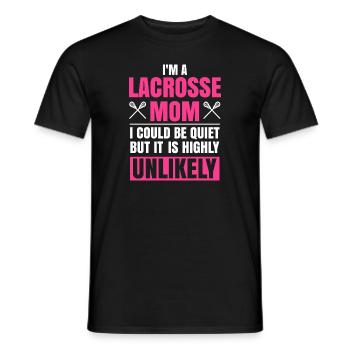 I'm A Lacrosse Mom Funny Muttertag Lacrosse - Männer T-Shirt - Schwarz - Vorne - AI Model Male 178 light (178cm)