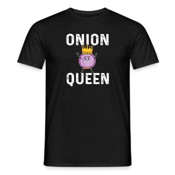 Onion Queen - Men's T-Shirt - black - Front - AI Model Male 178 light (178cm)