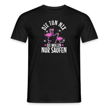 Die tun nix die wollen nur saufen - Männer T-Shirt - Schwarz - Vorne - AI Model Male 178 light (178cm)
