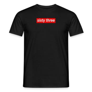 soixante trois - Männer T-Shirt - Schwarz - Vorne - AI Model Male 178 light (178cm)