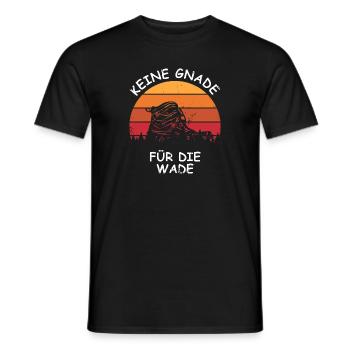Keine Gnade für die Wade wandern lustig - Männer T-Shirt - Schwarz - Vorne - AI Model Male 178 light (178cm)