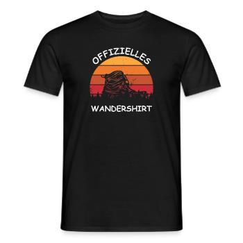 Offizielles Wandershirt wandern Spruch - Männer T-Shirt - Schwarz - Vorne - AI Model Male 178 light (178cm)