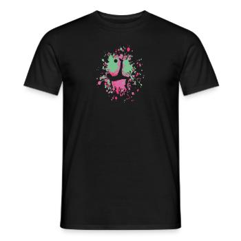 Soccer Light Scissor Kick Color Splash - T-shirt homme - noir - Devant - AI Model Male 178 light (178cm)