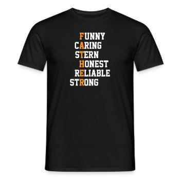 Drôle attentionné Stern Honest Dad Joke - T-shirt homme - noir - Devant - AI Model Male 178 light (178cm)