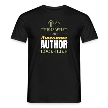 Auteur - T-shirt homme - noir - Devant - AI Model Male 178 light (178cm)
