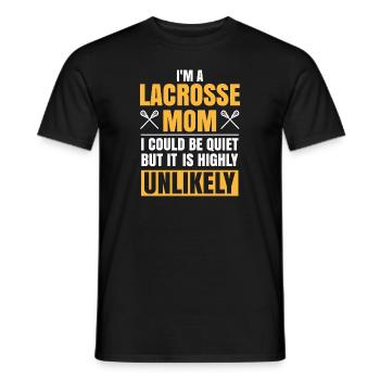 I'm A Lacrosse Mom Funny Muttertag Lacrosse - Männer T-Shirt - Schwarz - Vorne - AI Model Male 178 light (178cm)