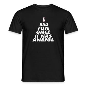 I Had Fun Once It Was Aweful Funny Cat Lover - Männer T-Shirt - Schwarz - Vorne - AI Model Male 178 light (178cm)