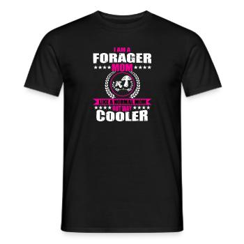 Cueilleuse de champignons Maman - T-shirt homme - noir - Devant - AI Model Male 178 light (178cm)