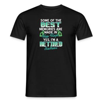 Les meilleurs souvenirs sont faits dans le thé Flip Flops - T-shirt homme - noir - Devant - AI Model Male 178 light (178cm)