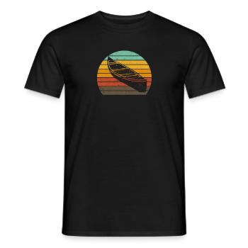 Rétro Kayak Canoë Amateurs Drôle De Kayak - T-shirt homme - noir - Devant - AI Model Male 178 light (178cm)