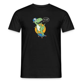 Der Boden Ist Lava-skateboard-bekleidung - Männer T-Shirt - Schwarz - Vorne - AI Model Male 178 light (178cm)