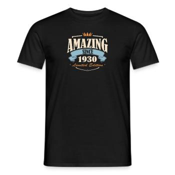 1930 - Männer T-Shirt - Schwarz - Vorne - AI Model Male 178 light (178cm)