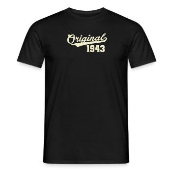 Original 1943 - Männer T-Shirt - Schwarz - Vorne - AI Model Male 178 light (178cm)