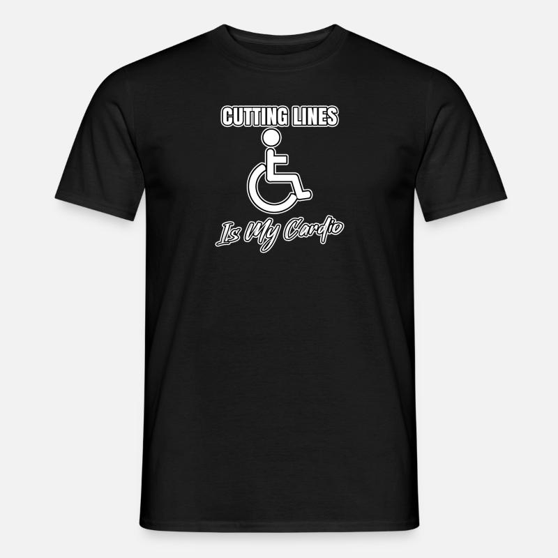 Pushing forward is my CardioTraining - Men’s T-shirt - black