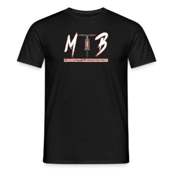 MTB Mountainbiking - Mountainbiker Fahrrad - Men's T-Shirt - black - Front - AI Model Male 178 light (178cm)