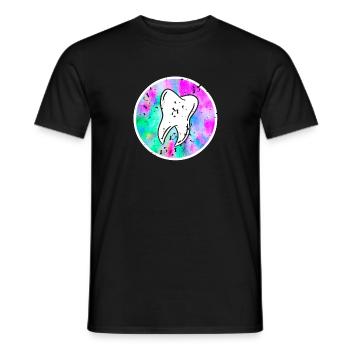 Vintage Awesome Vivid Dentist T-Shirt dentaire - T-shirt homme - noir - Devant - AI Model Male 178 light (178cm)