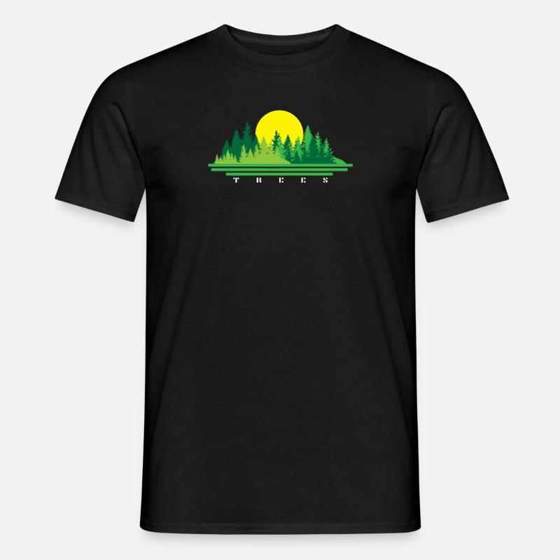 Baum - Männer T-Shirt - Schwarz
