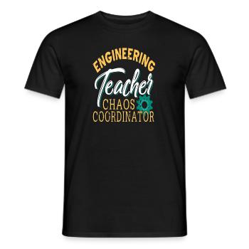 Vintage Engineering Teacher Chaos Coordinator - Männer T-Shirt - Schwarz - Vorne - AI Model Male 178 light (178cm)