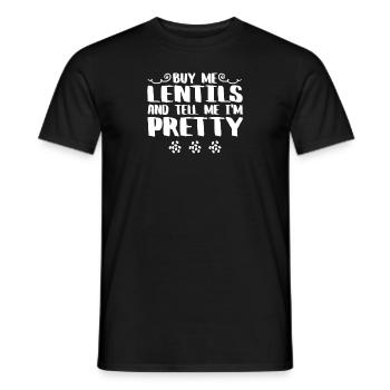 Funny lentil shirt - Männer T-Shirt - Schwarz - Vorne - AI Model Male 178 light (178cm)