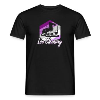 Vintage Ice Skating Awesome Skating Designs - Männer T-Shirt - Schwarz - Vorne - AI Model Male 178 light (178cm)