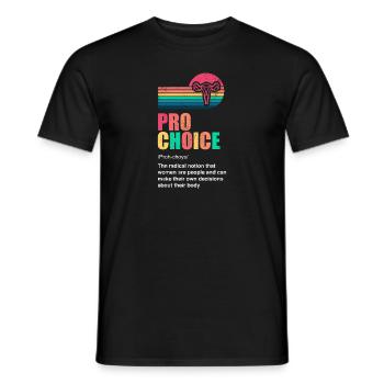 Définition du choix Pro - T-shirt homme - noir - Devant - AI Model Male 178 light (178cm)