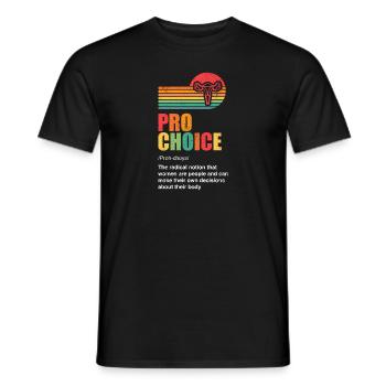 Définition du choix Pro - T-shirt homme - noir - Devant - AI Model Male 178 light (178cm)