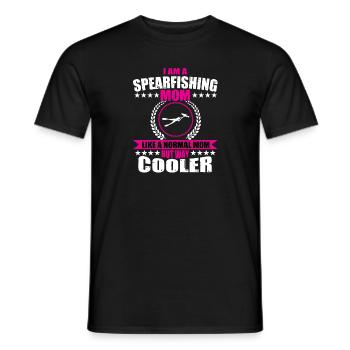 Spearfishing Mama - Men's T-Shirt - black - Front - AI Model Male 178 light (178cm)
